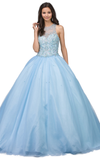 Quinceanera, sweet 16, engagement ball gown dress 