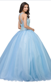 Quinceanera, sweet 16, engagement ball gown dress 