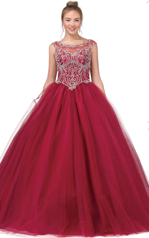 Quinceanera, sweet 16, engagement ball gown dress 