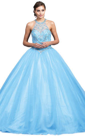 Quinceanera, sweet 16, engagement ball gown dress 