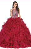 Quinceanera, sweet 16, engagement ball gown dress 