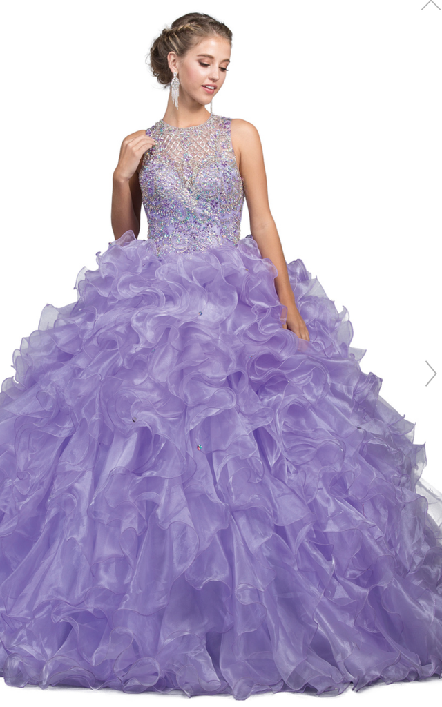 Quinceanera, sweet 16, engagement ball gown dress 