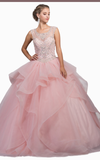 Quinceanera, sweet 16, engagement ball gown dress 