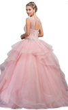 Quinceanera, sweet 16, engagement ball gown dress 