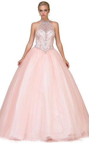 Quinceanera, sweet 16, engagement ball gown dress 