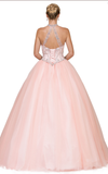 Quinceanera, sweet 16, engagement ball gown dress 