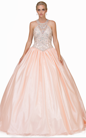 Quinceanera, sweet 16, engagement ball gown dress 