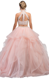 Quinceanera, sweet 16, engagement ball gown dress 