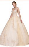 Quinceanera, sweet 16, engagement ball gown dress 