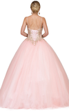 Quinceanera, sweet 16, engagement ball gown dress 