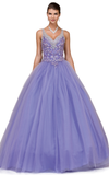 Quinceanera, sweet 16, engagement ball gown dress 