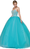 Quinceanera, sweet 16, engagement ball gown dress 