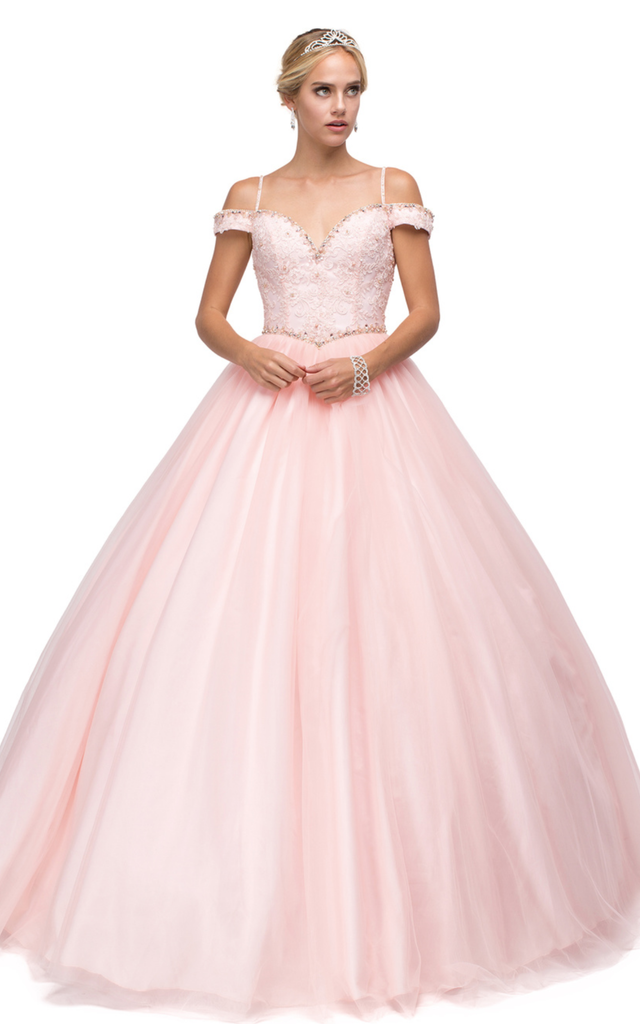 Quinceanera, sweet 16, engagement ball gown dress 