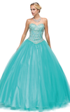 Quinceanera, sweet 16, engagement ball gown dress 