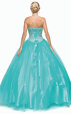 Quinceanera, sweet 16, engagement ball gown dress 