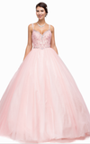 Quinceanera, sweet 16, engagement ball gown dress royal blue