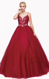 Quinceanera, sweet 16, engagement ball gown dress royal blue
