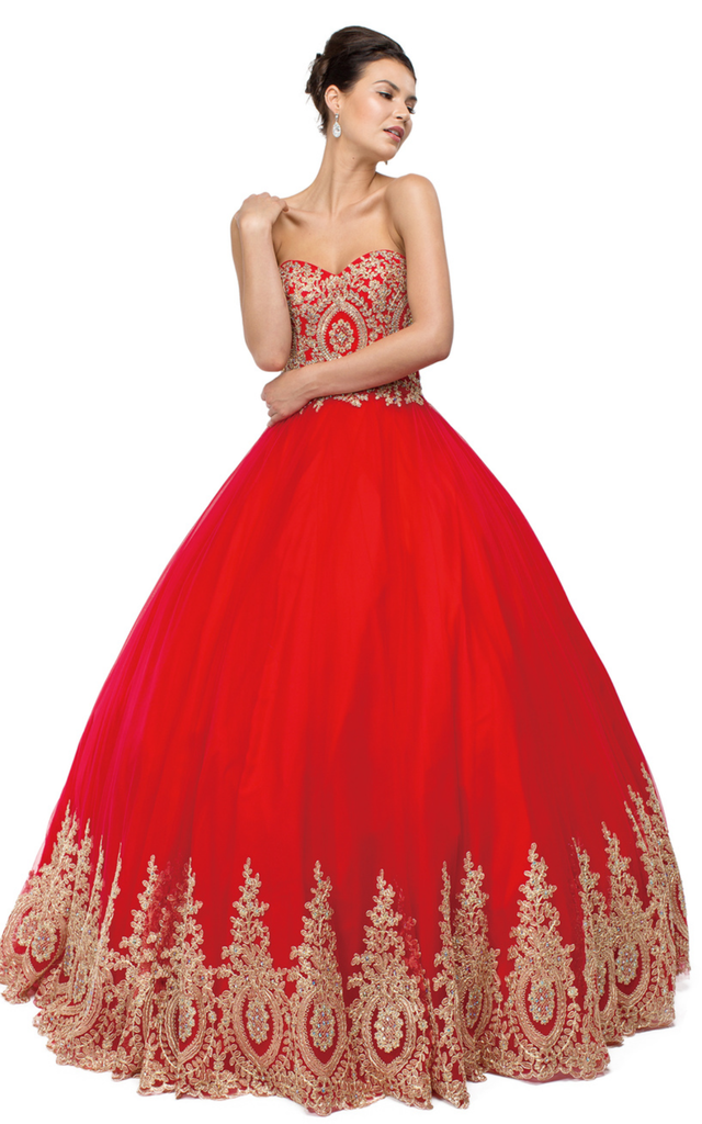 Quinceanera, sweet 16, engagement ball gown dress 