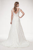 Wedding dress lace A-line ball gown SHORT SLEEVE, EMPIRE WAIST