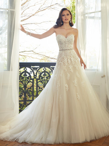 Sophia Tolli A-Line Sweetheart Tulle  Wedding Gown
