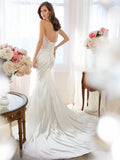 Sophia Tolli Wedding Dress satin lace mermaid trumpet with strapless sweetheart neckline gown