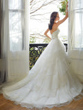 Sophia Tolli Wedding Dress organza, strapless sweetheart neckline ball gown