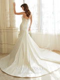 Sophia Tolli Wedding Dress satin lace mermaid trumpet gown