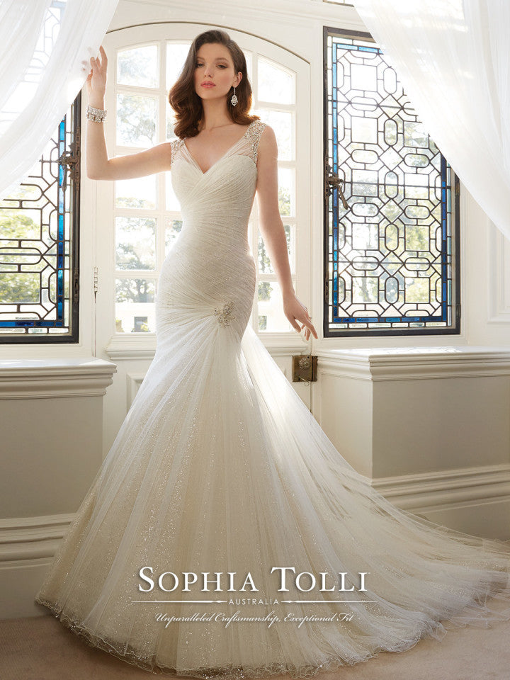 Sophia Tolli Wedding Dress lace  lace mermaid trumpet gown