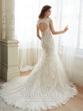 Sophia Tolli Wedding Dress satin lace mermaid trumpet gown