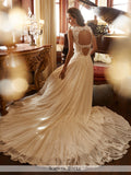 Sophia Tolli sleeveless chiffon A-line with illusion plunging V-neckline wedding gown