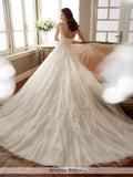 Sophia Tolli sleeveless misty tulle and sequin full A-line  wedding gown
