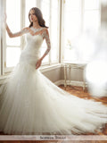Sophia Tolli Soft Tulle And Soft Satin Mermaid Wedding Gown