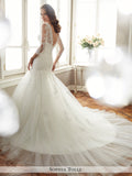 Sophia Tolli Soft Tulle And Soft Satin Mermaid Wedding Gown