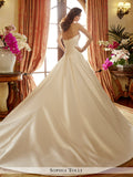 Sophia Tolli Strapless Majestic Satin Full  A-Line With Sweetheart Neckline Wedding Gown