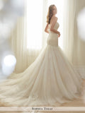 Sophia Tolli Two-Piece Soft Tulle Ruffle And Allover Lace Wedding Gown