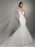 Sophia Tolli Wedding Dress satin lace mermaid trumpet