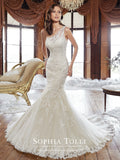 Sophia Tolli Wedding Dress satin lace mermaid trumpet