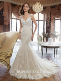 Sophia Tolli Wedding Dress satin lace mermaid trumpet