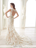 Sophia Tolli Lace over stretch jersey mermaid wedding dress