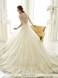 Sophia Tolli  A-Line Three-Quarter Length Sleeves Wedding Gown