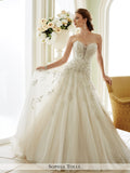 Sophia Tolli Strapless Tulle A-Line Wedding Dress