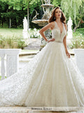 Sophia Tolli Sleeveless V-Neckline Ball Gown Wedding Dress