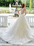 Sophia Tolli Sleeveless V-Neckline Ball Gown Wedding Dress