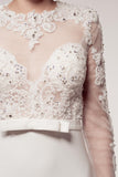 Wedding dress lace A-line LONG SLEEVE, HIGH NECK, SHEATH