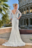 Lace mermaid trumpet ball gown Wedding Dress