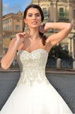 Lace Satin A-line ball Gown Wedding Dress