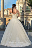 Lace Satin A-line ball Gown Wedding Dress