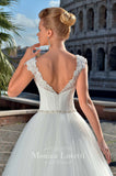 Lace Satin A-line ball Gown Wedding Dress