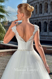 Lace Satin A-line ball Gown Wedding Dress