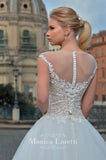 Lace sleeve a-line ball Gown Wedding Dress
